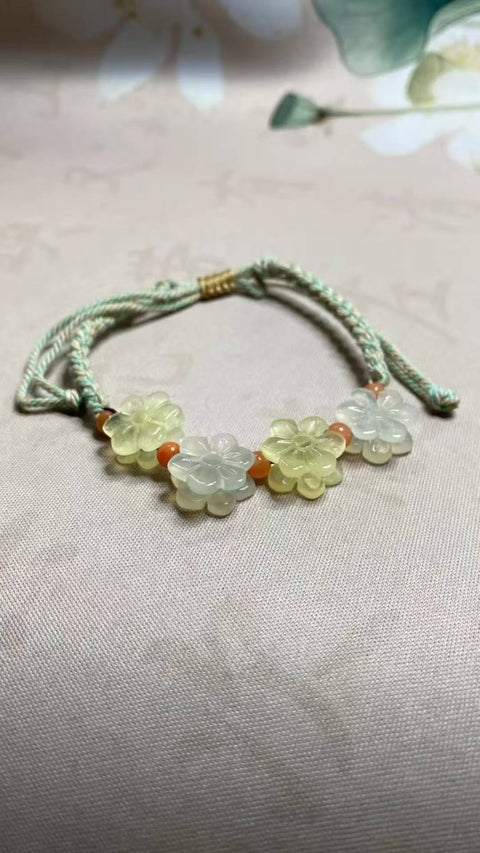 Kedamaian dan Keamanan di Segala Musim: Gelang giok Xiuyan yang indah dengan aksesori halus, ukuran: 15 x 7 mm, termasuk ongkos kirim dan pajak.