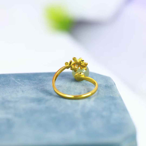 1090Q#s925 Cincin Perak dengan Manik-Manik Giok Hetian (Batu Lepas): 8*8 cm, termasuk ongkos kirim dan pajak.