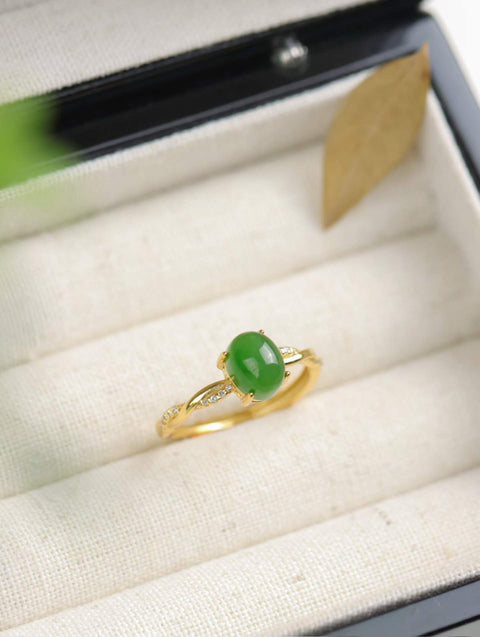 Cincin giok alami dari perak sterling 925, ukuran 6*8mm. Harga sudah termasuk ongkos kirim dan pajak.