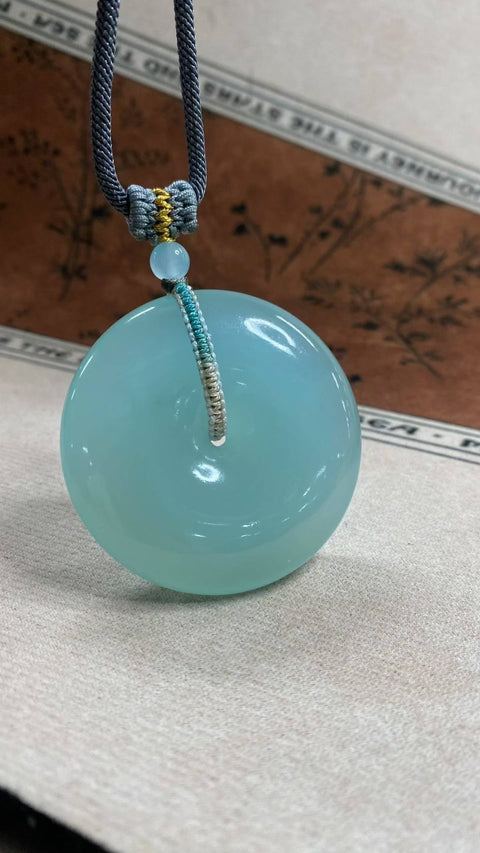 Gesper pengaman: Biru langit yang indah dengan bintik-bintik hijau beku, ukuran: 49 x 13 mm, termasuk ongkos kirim dan pajak.