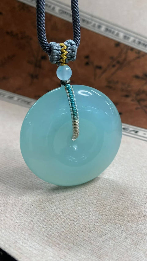 Gesper pengaman: Biru langit yang indah dengan bintik-bintik hijau beku, ukuran: 49 x 13 mm, termasuk ongkos kirim dan pajak.