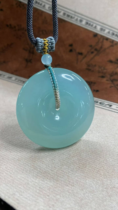 Gesper pengaman: Biru langit yang indah dengan bintik-bintik hijau beku, ukuran: 49 x 13 mm, termasuk ongkos kirim dan pajak.