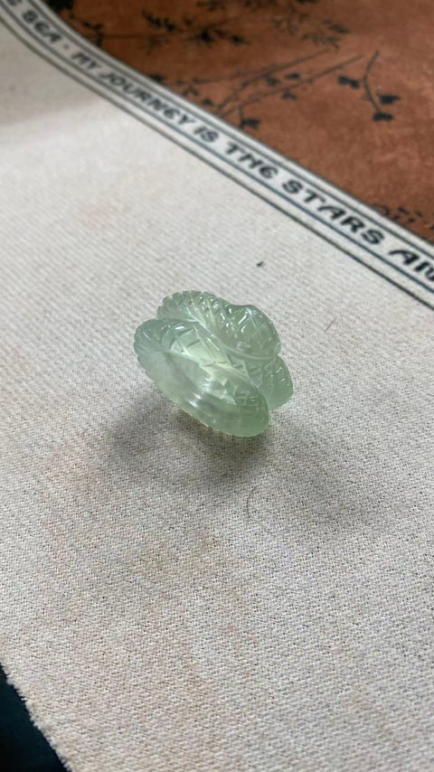 Kekayaan dan Kemakmuran Berlimpah: Cincin Giok Xiuyan Hijau Es yang Indah 💍, Ukuran: 18mm (lingkar), dapat digunakan sebagai liontin, termasuk ongkos kirim dan pajak.