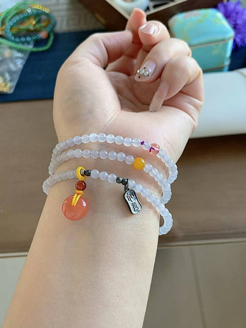 Gelang giok ungu keabu-abuan Hetian, terbuat dari material tambang lama, dipadukan dengan amber dan akik merah, ukuran 0,4, termasuk ongkos kirim dan pajak.