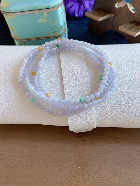 Gelang giok alami, material tambang kuno, tembus pandang yang sangat baik, warna ungu yang lembut dan halus, sulit untuk tidak menyukainya, ukuran 0.3, termasuk ongkos kirim dan pajak.