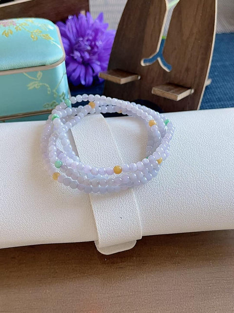 Gelang giok alami, material tambang kuno, tembus pandang yang sangat baik, warna ungu yang lembut dan halus, sulit untuk tidak menyukainya, ukuran 0.3, termasuk ongkos kirim dan pajak.