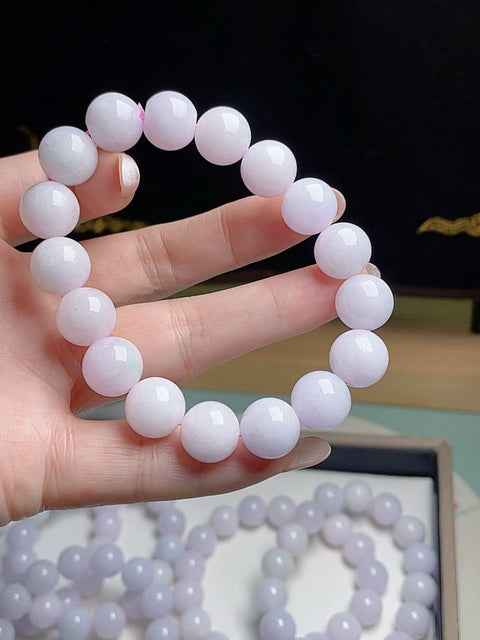Gelang giok alami, material tambang lama, tembus pandang yang sangat baik, tekstur bersih, warna ungu yang indah, terlihat cantik di pergelangan tangan, ukuran 1.2, sudah termasuk ongkos kirim dan pajak.