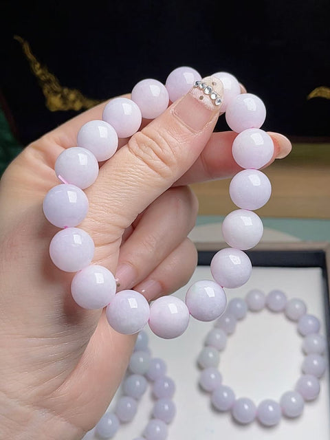 Gelang giok alami, material tambang lama, tembus pandang yang sangat baik, tekstur bersih, warna ungu yang indah, terlihat cantik di pergelangan tangan, ukuran 1.2, sudah termasuk ongkos kirim dan pajak.