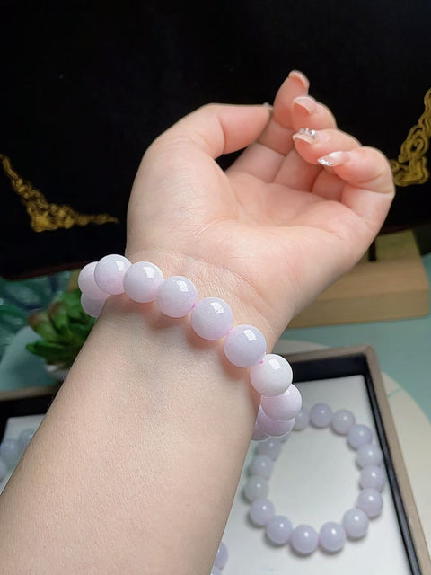Gelang giok alami, material tambang lama, tembus pandang yang sangat baik, tekstur bersih, warna ungu yang indah, terlihat cantik di pergelangan tangan, ukuran 1.2, sudah termasuk ongkos kirim dan pajak.