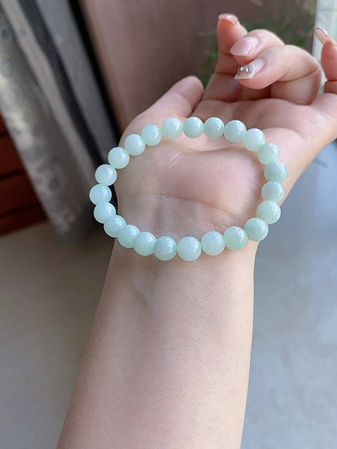 Gelang giok alami, material tambang lama, tembus pandang yang sangat baik, diameter 8mm, termasuk ongkos kirim dan pajak.