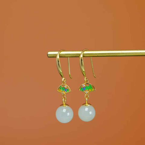 【Nama】Anting Manik Giok Hetian Bertatahkan Perak S925  【Nomor Barang】8188Q-2# 【Spesifikasi】Batu Mentah: 8*8 cm Termasuk ongkos kirim dan pajak.