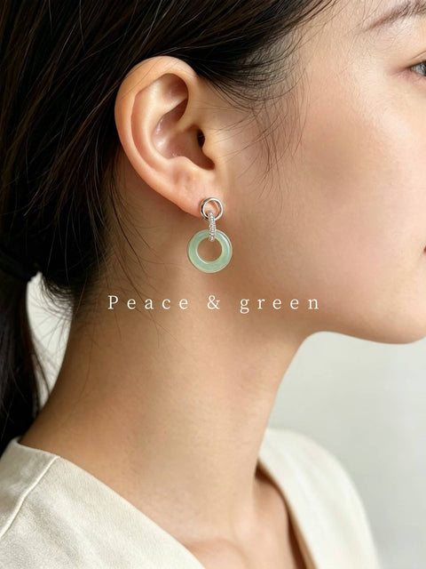 Anting-anting gesper pengaman giok Afrika, termasuk ongkos kirim dan pajak, nomor barang 202610311326