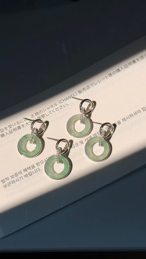 Anting-anting gesper pengaman giok Afrika, termasuk ongkos kirim dan pajak, nomor barang 202610311326
