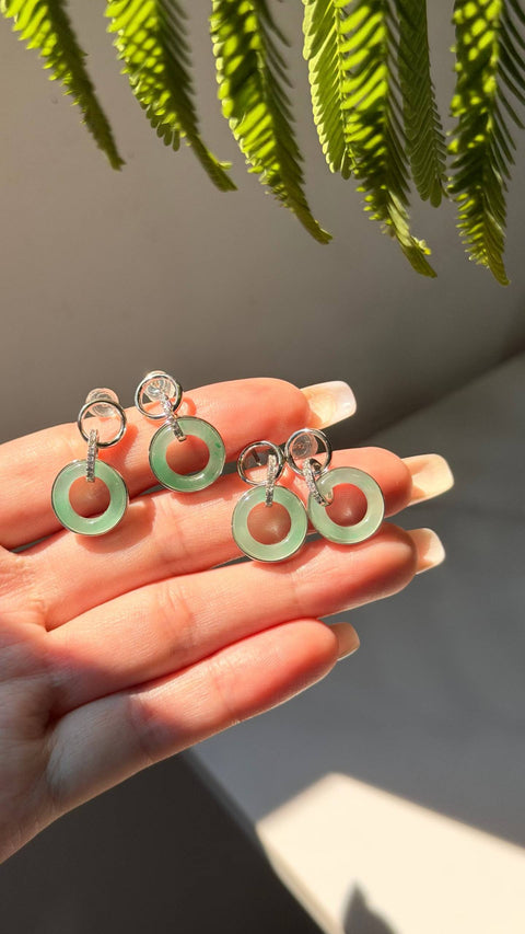 Anting-anting gesper pengaman giok Afrika, termasuk ongkos kirim dan pajak, nomor barang 202610311326