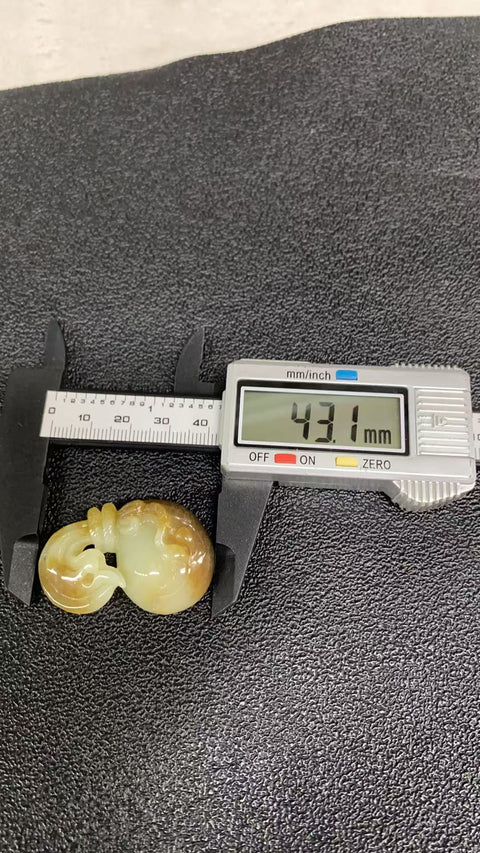 Liontin Tas Uang Giok Hetian Alami & nbsp; Ukuran Batu Utama 38.6 * 24.6mm Ukuran Manik-manik 6mm Kualitas Giok Gaya Halus dan Hangat Sudah termasuk pajak pengiriman.