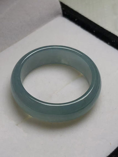 Warna Kabut Cincin Batu Giok A-barang Alami Dapat dibuat menjadi cincin, kalung 😍Diameter Lingkaran: 19,5 × 7㎜ Sudah Termasuk Pajak Pengiriman