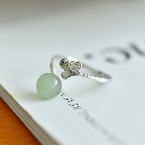 Cincin Perak S925 dengan Giok Hetian 1055Q# Ukuran batu: 8×8 mm. Gratis ongkos kirim dan pajak.