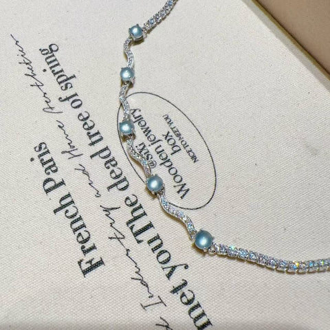 Gelang Biru Giok Guatemala Alami 925 Giok Tatahan Perak Ukuran 4mm Kira-kira Panjang Keseluruhan 18cm (Termasuk Rantai Perpanjangan 3cm) Sudah termasuk ongkos kirim dan pajak!