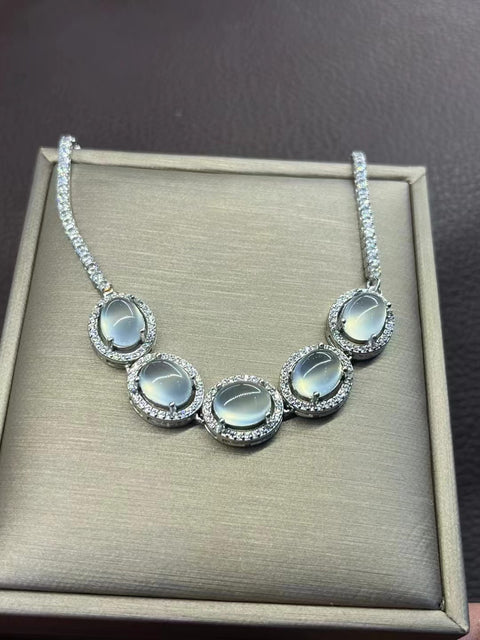 Gelang Telur Giok Cui Alami dari Perak 925 Ukuran 9 * 7mm Gaya: Mengkilap Termasuk ongkos kirim dan pajak.