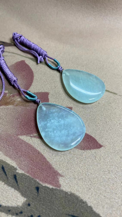 Jeli azurite alami berbentuk acak tidak peduli plakat Es mengapung bunga Ukuran 30 * 40mm Termasuk pajak pengiriman