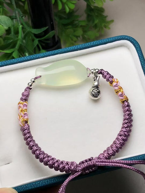 Gelang Ikan Giok Cui Alami dengan aksesoris Ukuran 29 * 14mm Sudah termasuk pajak pengiriman.