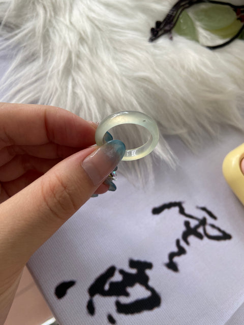 Cincin Giok Cui Giok alami yang bersih, halus dan hangat Ukuran 20.1mm Detik Harga Sudah Termasuk Ongkos Kirim dan Pajak
