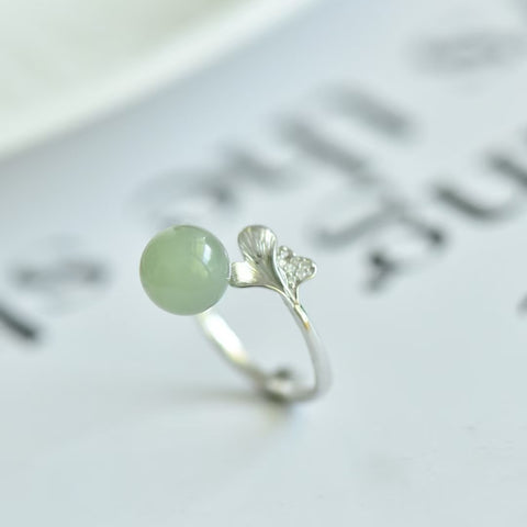 Cincin Perak S925 dengan Giok Hetian 1055Q# Ukuran batu: 8×8 mm. Gratis ongkos kirim dan pajak.