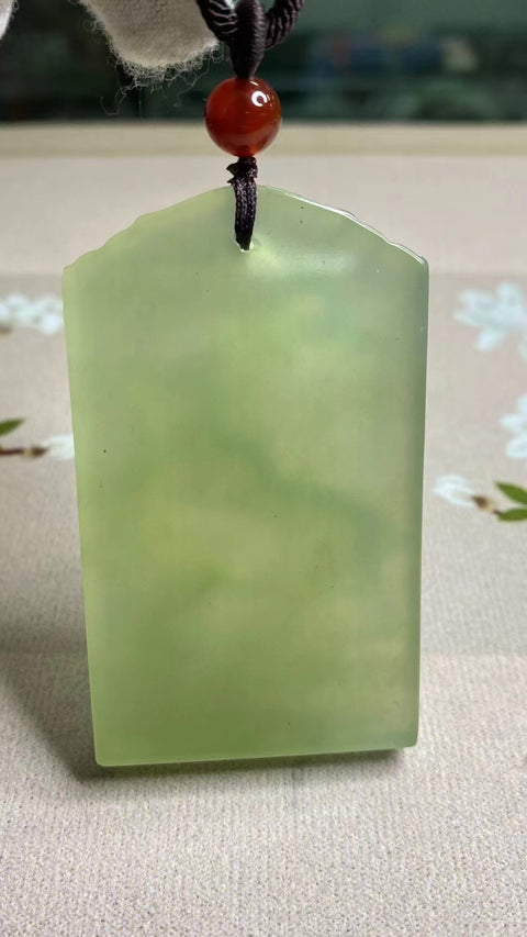 Liontin Lembu Giok Alami Ukuran 68 * 40mm Giok baik-baik saja dan hangat Termasuk pajak pengiriman.