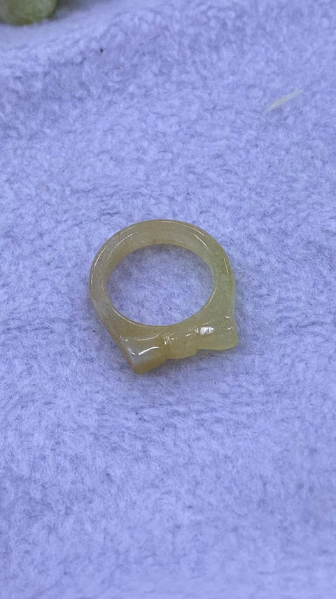 Cincin pita giok Xiu yang indah, diameter 15mm, gratis ongkir dan pajak