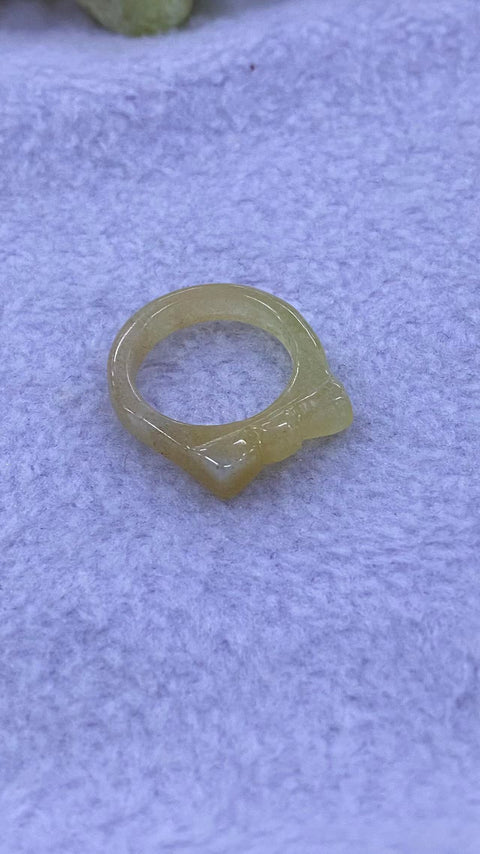 Cincin pita giok Xiu yang indah, diameter 15mm, gratis ongkir dan pajak