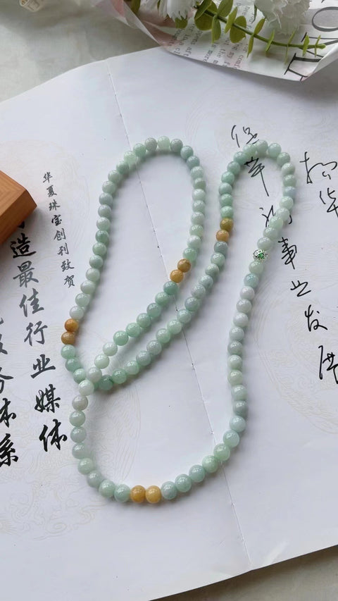 Rantai Jadeite Alami Penuh dengan gelang hangat halus bagian bawah kepala air empat lingkaran Ukuran 0,8 Warna yang indah & sudah termasuk pajak pengiriman