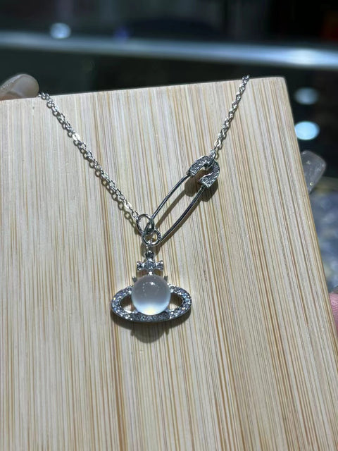 Kalung Giok Alami dengan Gaya Perak 925 Ukuran 8mm; Giok bersih dan hangat Termasuk ongkos kirim dan pajak.