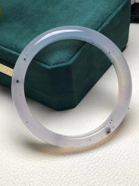 Gelang Selada Air Batu Akik Alami Ukuran 60 * 12 * 7.5mm Gayanya istimewa Batu giok itu muncul secara alami Polanya acak Pajak pengiriman sudah termasuk.