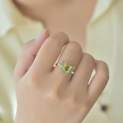 11563-2 Set Cincin Jasper Alami dari Perak 925 Ukuran 10 * 12mm Giok halus dan hangat, gaya yang indah, sudah termasuk pajak pengiriman.