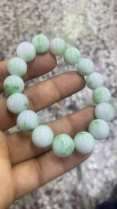 Gelang Giok Alami Ukuran 13mm Bahan Pit Tua Penuh Air Nilai Hemat Pengiriman Sudah Termasuk Pajak
