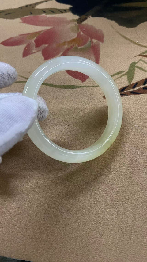 Gelang giok Xiuyan yang indah - Yuanshandai, tinta alami, tinta menjadi emas, unik, diameter dalam: 55, lebar samping 12,4mm, batu alam dihasilkan secara alami, polanya acak, termasuk pajak pengiriman