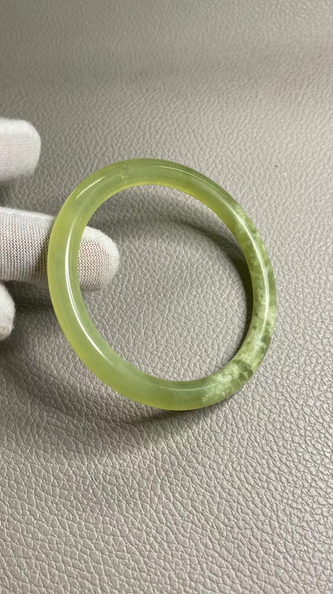 Giok Cui yang Indah, Gelang Garis Kecantikan, Kaliber Cocok untuk 59-61mm Ukuran 60.5mm Penawaran Khusus Giok adalah semua yang terjadi secara alami Pola adalah acak Termasuk Pajak Pengiriman