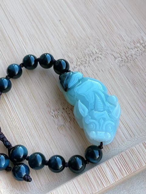 Bagian khusus dari batu giok alami, gelang keberanian barang ukuran 42.5 * 22.5 * 10mm Batu giok bahan es tua bersih dan halus dan hangat Termasuk ongkos kirim dan pajak