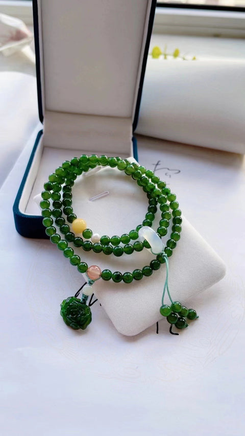 Kalung Jasper Alami Dapat digunakan sebagai gelang Mencocokkan lilin lebah + Nanhong + Mutiara + Agate & nbsp; Ukuran 0.5mm Gaya Termasuk pajak pengiriman.