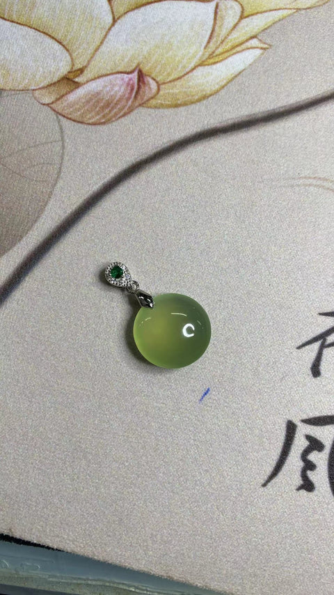 Keberuntungan Setiap Saat: Liontin Kalung Giok Halus, Keberuntungan Setiap Saat, Ukuran: 20 ✖️9.5mm Sudah termasuk ongkos kirim dan pajak.