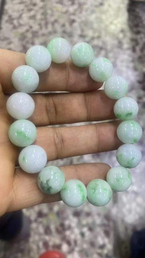 Gelang Giok Alami Ukuran 13mm Bahan Pit Tua Penuh Air Nilai Hemat Pengiriman Sudah Termasuk Pajak