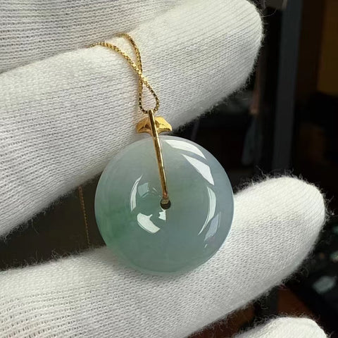 Kalung Gesper Perdamaian Es Tembus Es Tembus 18k Pengaturan Emas 18k Pencocokan Rantai Perak 925 Ukuran 22.5 * 5.8mm Termasuk Pajak Pengiriman