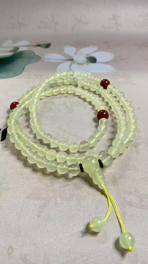 108 giok Xiuyan yang indah - gelang air madu, kalung serbaguna, spesifikasi: 8mm, kinerja biaya tinggi, termasuk pengiriman dan pajak