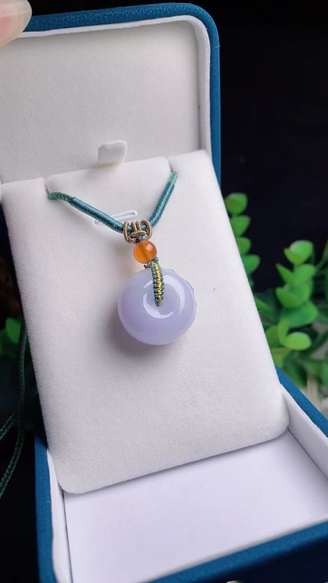 Jade Rotti Liontin Jepitan Roti Jadeite Alami Jade bersih, halus dan hangat Ukura ...