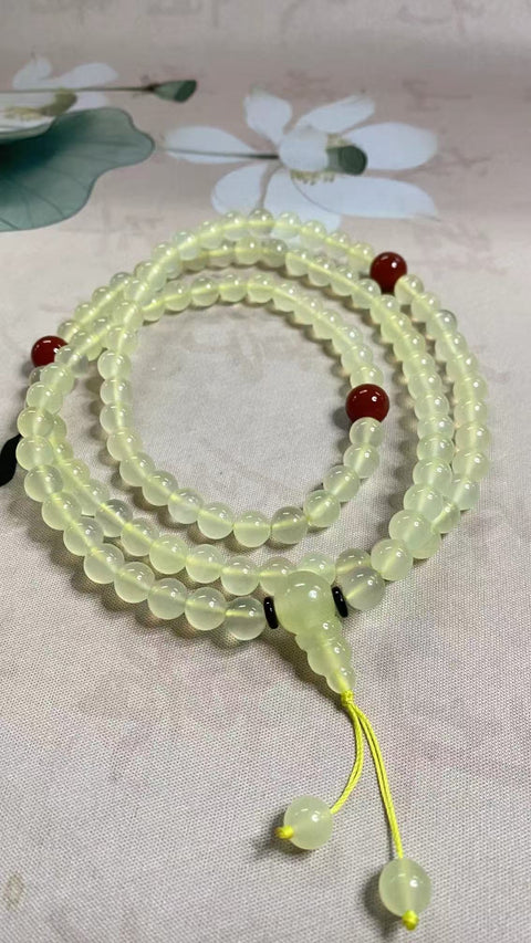 108 giok Xiuyan yang indah - gelang air madu, kalung serbaguna, spesifikasi: 8mm, kinerja biaya tinggi, termasuk pengiriman dan pajak