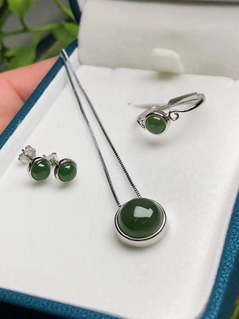 Set jasper alami 924 anting-anting pengaturan perak liontin 5mm liontin 10mm cincin 5mm & nbsp; efek keausan yang indah harga super rendah termasuk pengiriman sangat pajak