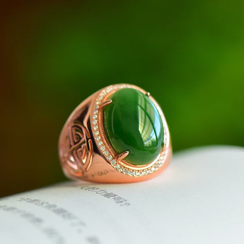 11224A Set Cincin Jasper Alami dari Perak 925 Ukuran 13 * 18mm Giok baik-baik saja dan hangat Termasuk ongkos kirim dan pajak.