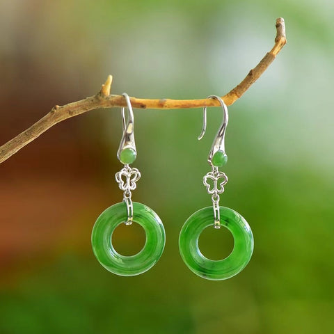 17624 Anting Gesper Perdamaian Jasper Alami Set dalam 925 Perak Ukuran 20 * 20mm & nbsp; Jumlah Gaya Unik Sudah termasuk pajak pengiriman.