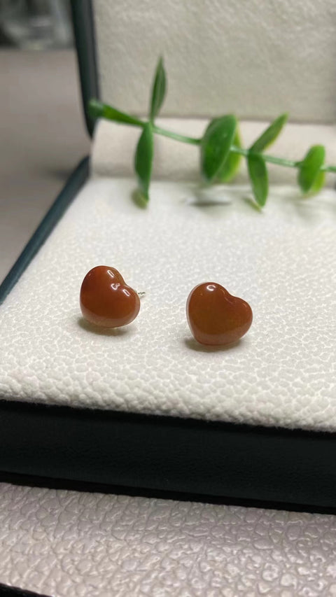 Rumput Emas Kuning Giok Cui Giok Alami Ukuran 10mm Ditetapkan dalam 925 Giok Perak bersih, halus dan hangat Termasuk ongkos kirim dan pajak.