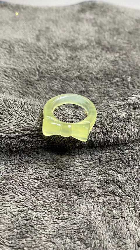 Cincin Pita Giok Cui Alami Ukuran 17mm Giok Ukiran Tangan Termasuk Ongkos Kirim & Pajak